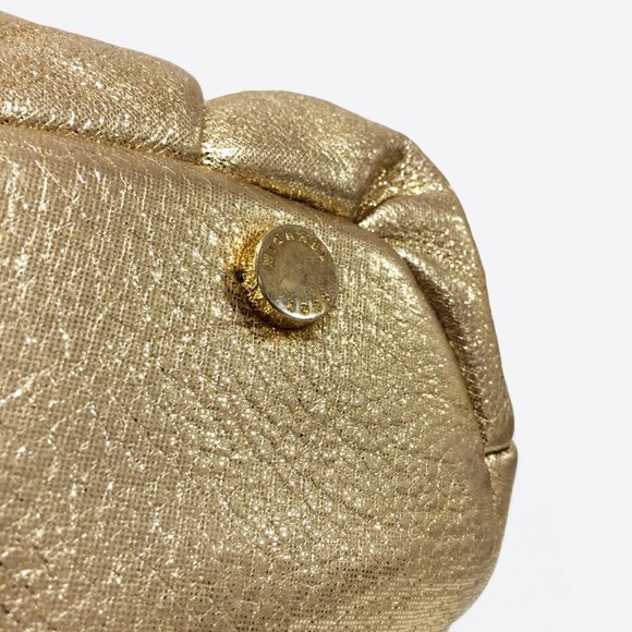 Michael Michael Kors Gold Leather Shoulder Bag - Picture 8 of 9